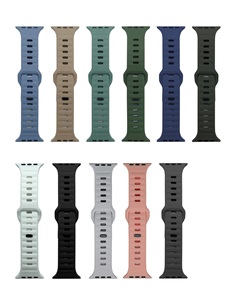 Bracelet à boucle carrée confortable et souple étanche et résistant à la sueur pour Apple Watch Series 1-9 pour Iwatch Bracelet de montre en silicone - Product Image 3