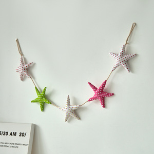 Décoration murale en tissu en forme de cœur avec étoiles de mer pour la maison, salon, chambre, entrée - Product Image 2