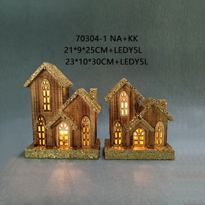 Lumière led maison <span class=keywords><strong>en</strong></span> <span class=keywords><strong>bois</strong></span> maison <span class=keywords><strong>de</strong></span> village <span class=keywords><strong>de</strong></span> Noël avec lumière miniature pour décoration <span class=keywords><strong>de</strong></span> Noël - Product Image 4