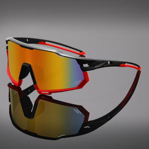 Lunettes de soleil de sport surdimensionnées, lunettes de cyclisme coupe-vent, lunettes de plein air unisexes pour la randonnée et le vélo - Product Image 1