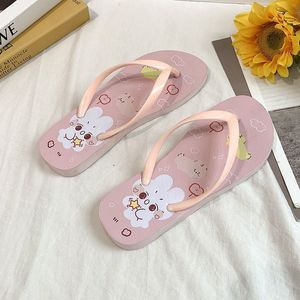 <span class=keywords><strong>Tongs</strong></span> de plage pour femmes, sandales décontractées de haute qualité, motif fruit de dessin animé, légères et à semelle souple - Product Image 6