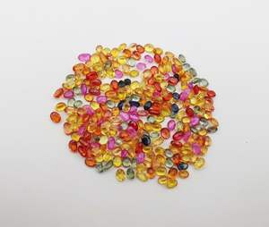 10PCs Natural Multi Zafiro Piedras preciosas sueltas Corte ovalado 18K Pulsera de oro amarillo Certificado IGI - Product Image 6