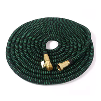 Tuyau d'arrosage de jardin en latex ergonomique et extensible avec valve d'arrêt et buse, pour une prise en main confortable et une solution d'arrosage pratique pour le jardinage domestique