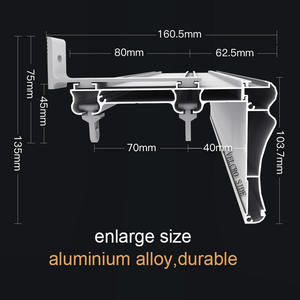 ZSHINE Rail de <span class=keywords><strong>rideau</strong></span> en aluminium double, <span class=keywords><strong>tringle</strong></span> à rideaux, corniche et boîte de rangement pour fenêtre – Vente chaude usine - Product Image 4