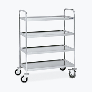 Carrello di Servizio Inox a 4 Ripiani 900X500 Mm F0260407 Utility Rack - Product Image 1