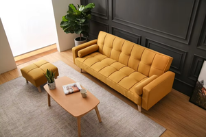 Sofá Seccional de Tela Versátil y Ajustable con Función de Cama y Sofá Transformable para Sala de Estar - Product Image 5