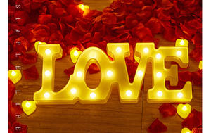 Decorazioni di san valentino per la fidanzata batteria rossa decorazione di nozze fai da te con luce di amore regalo <span class=keywords><strong>festa</strong></span> <span class=keywords><strong>della</strong></span> <span class=keywords><strong>mamma</strong></span> addio al nubilato - Product Image 2