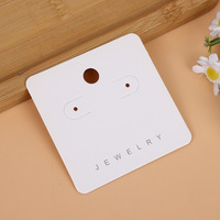 Étiquettes en papier personnalisées pour bijoux avec logo, conception de marque gratuite, cartes de présentation pour bijoux, cartes pour colliers, bagues et boucles d'oreilles, cartes porte-boucles d'oreilles