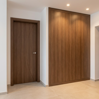 Porte moderne de haute qualité en PVC WPC fini, résistante aux termites et à l'humidité, pour chambre, cuisine, appartement et villa