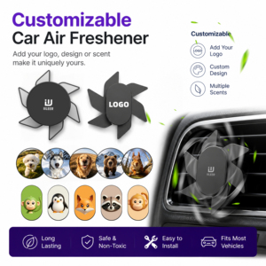 Diffuseur d'arômes de voiture personnalisé OEM ODM, diffuseur rotatif en forme d'éventail, facile à installer - Product Image 4