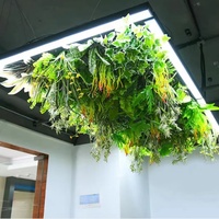 Plantes artificielles en plastique de style moderne pour la décoration intérieure, fausses vignes, feuilles, faux lierre, guirlande suspendue au plafond, feuilles pour la décoration de la pièce