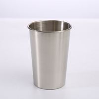 Gobelet personnalisé avec logo en acier inoxydable 304 de 16 oz (500 ml) de style classique moderne pour cadeaux promotionnels de vin et de bière