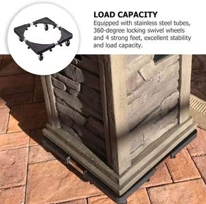 Soporte de base ajustable multifunción para tren de rodaje, lavadora, refrigerador, Dolly móvil, ruedas bloqueables, soporte para electrodomésticos - Product Image 5