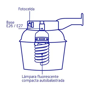 1 unità di illuminazione suburbana ABS 45 W sensore di luce lampioni con lampada in scatola prodotto - Product Image 2