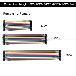 10cm 20cm 40 PIN dişi kadın Dupont Breadboard GPIO ahududu Pi Jumper tel kablo - Product Image 6
