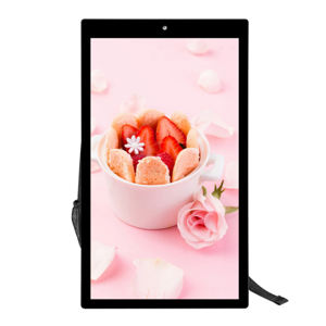 <span class=keywords><strong>Cartelera</strong></span> digital de 32 pulgadas para caminar, reproductor de publicidad móvil, Panel táctil LCD para mochila de marketing al aire libre, gráficos de texto - Product Image 2