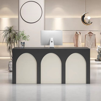 Vente d'usine - Comptoir de réception au design moderne, peinture haute brillance, comptoir de caisse, comptoir pour salon de beauté, salon de coiffure, restaurant