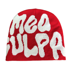 En stock, Fabricant direct, Best-seller transfrontalier, Bonnet unisexe hip-hop chaud en <span class=keywords><strong>fibre</strong></span> acrylique tricotée jacquard à lettres - Product Image 5