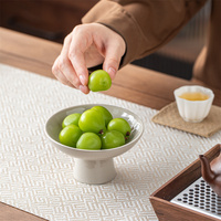Produits Tiny Home, vaisselle en porcelaine écologique de 6 pouces, bleue, pour le dîner de Thanksgiving, assiettes pour fruits secs, bonbons, passe au lave-vaisselle