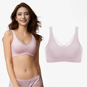 Bra sisipan yang dapat dilepas, BH mastektomi Bralette operasi tanpa kelim ramah kulit setiap hari untuk prostesis payudara - Product Image 3