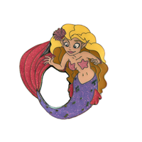 Offre Spéciale personnalisé sirène conception métal or émail dur pour épinglette sérigraphie Souvenir utilisation avec placage de fer