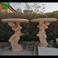 Support des pieds de Table en pierre de marbre, pied
