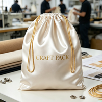 Maßgefertigte Perückenverpackung Satinbeutel mit Bedrucktem Logo Seiden-Zugbeutel für Haarverlängerungen Kosmetik Schmuck Geschenkaufbewahrung