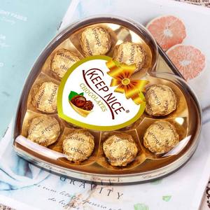 Regali di Cioccolato Premium per San Valentino, Confezione all'Ingrosso da 12 <span class=keywords><strong>Cioccolatini</strong></span> <span class=keywords><strong>a</strong></span> Forma di <span class=keywords><strong>Cuore</strong></span> con Noci, Snack Romantici di Lusso - Product Image 2