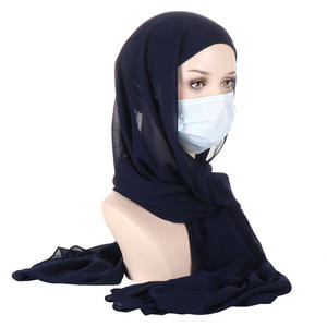Hijab confortable pour femmes musulmanes avec bouton sans silicone et design fluide - Product Image 6