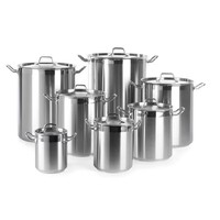 Ensemble de casseroles en acier pour marmites à sauce et autres casseroles peu profondes en acier inoxydable Batterie de cuisine pour cuisinière à induction pour restaurant