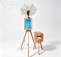 Cadre photo double face en bois avec support stable |   Studio de photographie pour fêtes de mariage