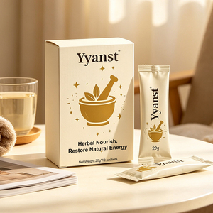 Café Instantáneo Herbal Natural Puro para Nutrir y Restaurar la Energía, 20g*10 Sobres, Caja de Papel Blanco Crema, para el Cuidado Diario Vital en Casa y Viajes - Product Image 4