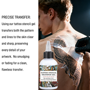 Gel de transfert de pochoir de <span class=keywords><strong>tatouage</strong></span> OEM, végan, à séchage rapide, longue durée, application facile - Product Image 5