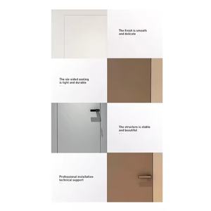 Porte secrète en bois massif cachée, design traditionnel, solution d'économie d'espace pour les appartements, les supermarchés, les maisons - Product Image 2