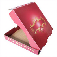 Cajas de Pizza Corrugadas de Grado Alimenticio, Reciclables y Ecológicas, Impresas con Logotipo Personalizado