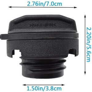 ฝาปิดถังน้ำมัน 1J0201550A 1H0201553B สำหรับ Volkswagen Audi Skoda SEAT สีดำ ทำจากพลาสติก - Product Image 3