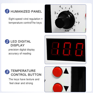 Estación <span class=keywords><strong>de</strong></span> Desoldadura DINGKKE 858D, Pantalla Digital LCD, Herramienta <span class=keywords><strong>de</strong></span> Reparación <span class=keywords><strong>de</strong></span> Chips y PCB, <span class=keywords><strong>Pistola</strong></span> <span class=keywords><strong>de</strong></span> Aire Caliente - Product Image 4