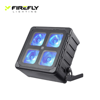 Projecteur LED à piles DMX512 sans fil 2.4G étanche IP65 4x20W RGBAW+UV pour événements de mariage