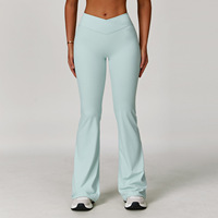 Pantalon de yoga décontracté à jambes larges pour femmes pour la course à pied Sports Dance Training Long Fitness Leggings