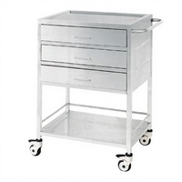 Armoire dentaire mobile moderne à cinq tiroirs, en acier inoxydable nanocristallin résistant aux rayures, pour usage commercial