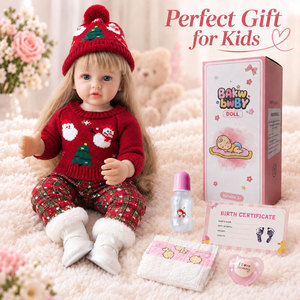 BAkwbwBY Poupée Reborn 20 Pouces Corps en Tissu Bébé Silicone Réaliste Fille Nouveau-Née ASTM F963 Jouet Enfant Vente en Gros - Product Image 4