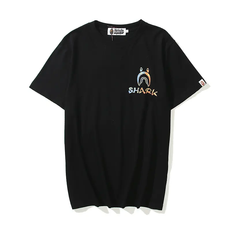 Hot Sale Fashion APE Luminous Camo Shark Boys New Design T Shirt Mens Fashion T Shirt Fashion Design Couple T Shirts