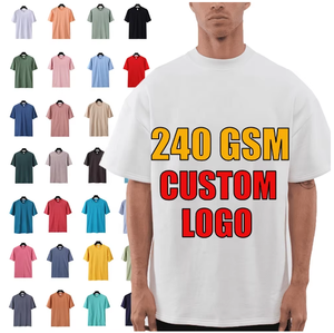 T-shirt unisexe oversize en coton 100% lourd, 240 grammes, jersey, style décontracté, impression numérique, respirant - Product Image 1