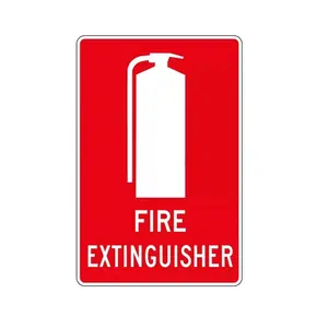 Fire House Alarm Aluminum PVC 3m Reflective Grow In The Dark Warning Sign Plate
