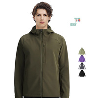 2024 veste de course Softshell avec logo personnalisé pour hommes pour le football et la gymnastique vêtements de sport d'hiver