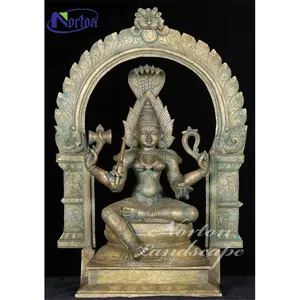 실내 장식 골동품 금속 예술 청동 황동 힌두교 신 주 시바 Shakti 동상 조각 판매