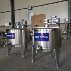 Pasteurizador de leite pequeno 100 litros máquina de pasteurização do leite