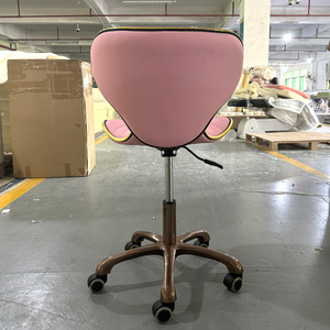 <b>Pink</b> Pedicure Chair Adjustable Salon <b>Stool</b> Ergonomic Beauty Chair Upholstered Technician Seat for Manicure Pedicure Station - Product Image 4