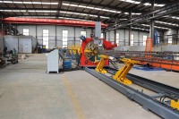 Torno CNC programable de grado industrial para jaulas de varillas de soldadura automática, máquina de conformado de rollos con pantalla táctil de 380 V para línea de procesamiento de metales