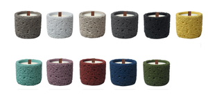 Portavelas Cilíndrico de Hormigón Artístico de Tamaño Mini para Velas Aromáticas - Product Image 2